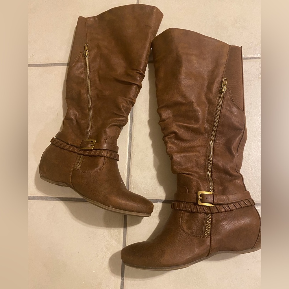 Shania Dark Brown Size 6 Boots